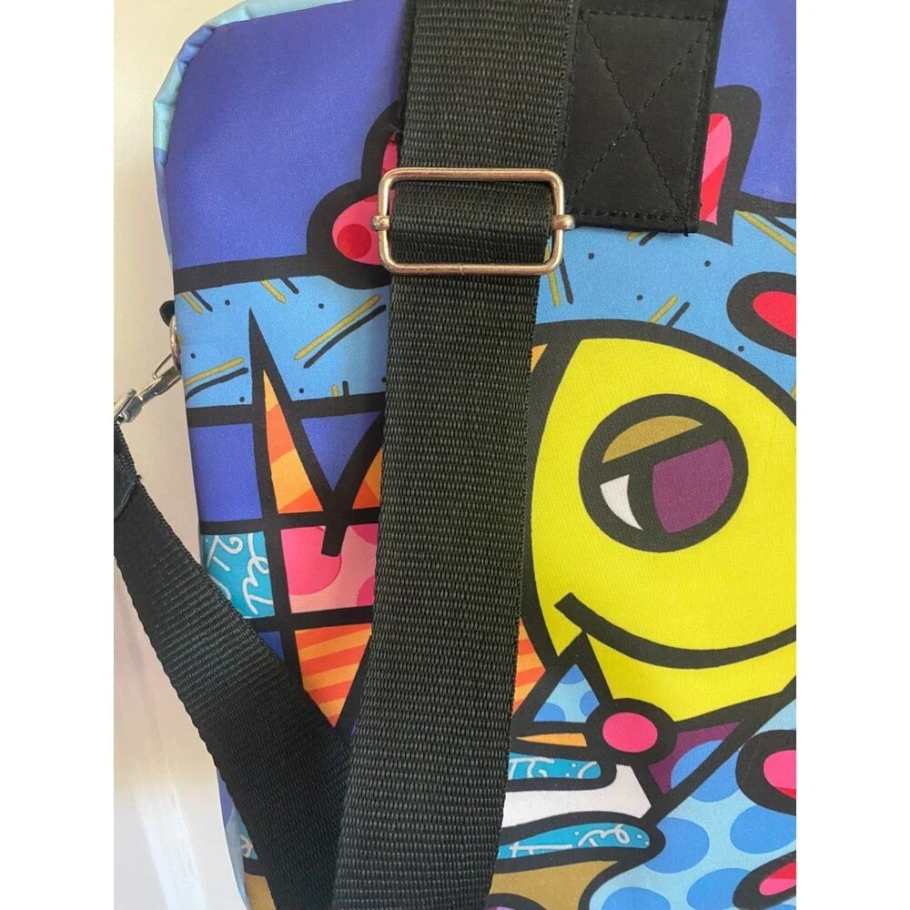 ROMERO BRITTO Laptop Bag DEEPLY IN LOVE FISH GIFTCRAFT RARE Carrying Briefcase